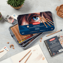 100 Derwent Lightfast Coloured Pencils Professional Tin Set + Paper Pad Light Fast 2306017 - SuperOffice