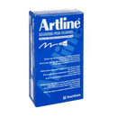 Artline 750 Laundry Fabric Marker 1.2mm Bullet White Pack 12