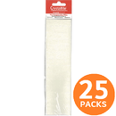25 Packs Crystalfile Rectangular Inserts Blank White Pack 52 111547 (25 Packs) - SuperOffice