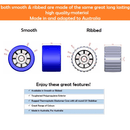 4" Boat Trailer Wobble Roller Ribbed 22mm Bore Hole 3" Wide Rollers Blue/Black Blue/Black Ribbed Rollers - SuperOffice