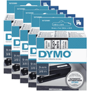 5 Pack Dymo 40913 D1 Labelling Tape Label 9mmx7m Black On White S0720680 (5 Pack) - SuperOffice