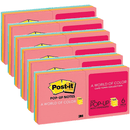 6 Packs Post-It Pop-Up Notes For Dispenser 76x76mm Capetown Colours 6 Pads BULK 70005248599 (6 Packs) - SuperOffice