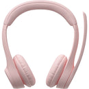 Logitech Zone 300 Wireless Bluetooth Microphone Office Headset Rose Pink