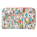 Loungefly Where's Wally Art Print Zip Around Wallet