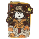 Loungefly Peanuts Snoopy Scarecrow Zip Around Wallet