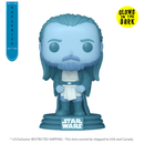 Funko Pop Star Wars Qui Gon Jinn (Force Ghost) US Exclusive Glow Pop! Vinyl [RS]