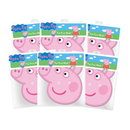 Star Cutouts Peppa Pig Peppa Pig Cardboard Masks 6 Pack