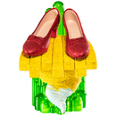 Ikon Collectables Wizard of Oz Scaled Ruby Slippers Statuette on light up Stand