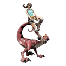 Weta Tomb Raider Lara & Raptor Mini Epics Vinyl Figure