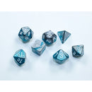 Chessex 20656 Gemini Mini Steel-Teal/White 7-Die Set