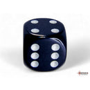 Chessex 25608 Opaque Black/white 16mm d6 Dice Block 12 dice