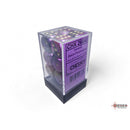 Chessex 26640 Gemini Black-Purple/gold 16mm d6 Dice Block 12 dice