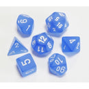 Chessex 27406 Frosted Blue/white 7-Die Set