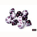 Chessex 26269 Gemini Black-White/pink Set of 10 d10s