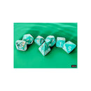 Chessex 22403 Marble Mega-hedral Oxi-Copper/white 7-Die Set