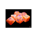 Chessex 22553 Festive Mega-hedral Dahlia/white Luminary 7-Die Set