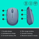 Logitech M171 Wireless Mouse Blue Grey