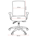 Buro Tidal Mesh High Back Chair Without Arms Teal