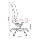 Buro Tidal High Back Chair Fully Upholstered Black