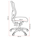 Buro Tidal Mesh High Back Chair Without Arms Teal