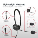 Shintaro USB-C Headset Microphone Volume Control Light Weight Headphones