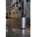 Alba Umbrella Stand Bin Steel Silver Lobby Reception Office Home