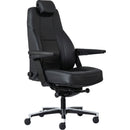 Buro Maverick 24/7 Controller Chair Heavy Duty With Arms Leather Black