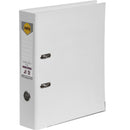 Marbig Linen Lever Arch File Folder A4 White 5 Pack