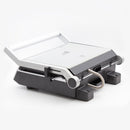 Nero Deluxe Sandwich Press Toaster Contact Grill 4 Slice Grooves with Timer
