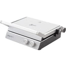 Nero Deluxe Sandwich Press Toaster Contact Grill 4 Slice Grooves with Timer