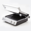 Nero Deluxe Sandwich Press Toaster Contact Grill 4 Slice Grooves with Timer