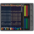 Derwent Watercolour Inktense Pencils Blocks Collection Tin 24