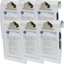 6 Marbig Hang-It Clipboards A4 White Hanging