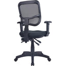 Aero Ergonomic Task Chair Mesh Back Arms Black YS120A - SuperOffice