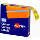 Avery 43205 Label Side Tab E Colour Code 25 X 38Mm Yellow Pack 500 43205 - SuperOffice