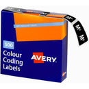 Avery 43227 Label Side Tab Mc Colour Code 25 X 38Mm White Pack 500 43227 - SuperOffice
