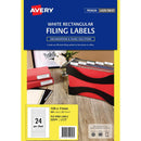 Avery 959058 L7170 Laser Label File Spine 24Up White Pack 25 959058 - SuperOffice