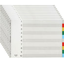 Bantex PP Index Divider 1-10 Tab Landscape A3 Coloured 10 Pack 400135583 (10 Pack) - SuperOffice