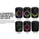 BlueAnt Portable X5 Bluetooth Party Speaker Light Up Microphones Black X5-BK - SuperOffice