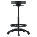 Buro Polo Drafting Stool Adjustable Vinyl with Foot Ring Black 142-PU3-AT - SuperOffice