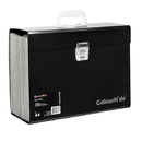 Colourhide My Trusty Expanding Carry File Document Sorter A4 Black 90023002 - SuperOffice