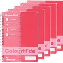 Colourhide Notebook 200 Page A5 Watermelon Red 5 Pack 1717618J (5 Pack) - SuperOffice