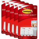 Command Adhesive Micro Hooks White 3 Hooks 4 Strips Pack 5 XA004193414 (5 Pack) - SuperOffice