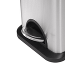 Compass Rectangular Pedal Bin Brushed Stainless Steel 15L 769715 - SuperOffice