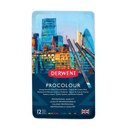 Derwent Procolour Colour Pencils Assorted Tin 12 2302505 - SuperOffice