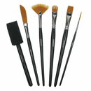 Derwent Technique Paint Brush Set Pack 6 2302003 - SuperOffice