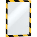 Durable Duraframe Security Frame A4 Yellow/Black High Visibility Pack 2 4944130 - SuperOffice