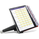 Durable Sherpa Display System 10 Panel Desk Unit A4 Black/Red 563200 - SuperOffice