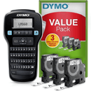 Dymo Labelmanager LM160P Label Maker Portable Value Pack 3 Tapes 2142267 - SuperOffice