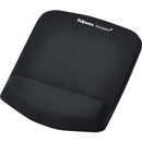 Fellowes Mouse Pad And Wrist Rest Plush Touch Microban Memory Foam Black 9252001 - SuperOffice